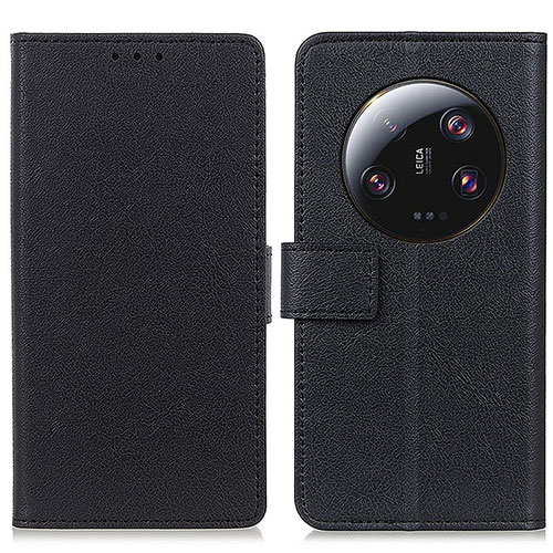 Leather Case Stands Flip Cover Holder M08L for Xiaomi Mi 13 Ultra 5G Black