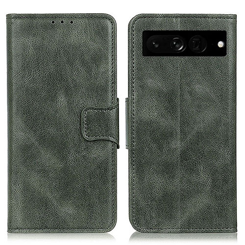 Leather Case Stands Flip Cover Holder M09L for Google Pixel 7 Pro 5G Green