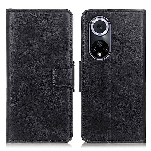 Leather Case Stands Flip Cover Holder M09L for Huawei Honor 50 5G Black