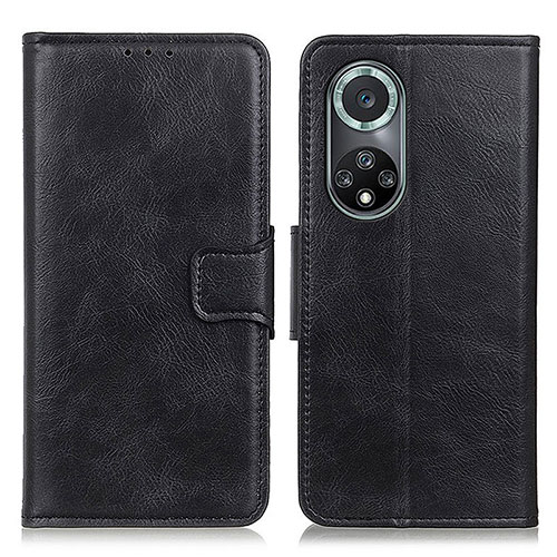 Leather Case Stands Flip Cover Holder M09L for Huawei Honor 50 Pro 5G Black