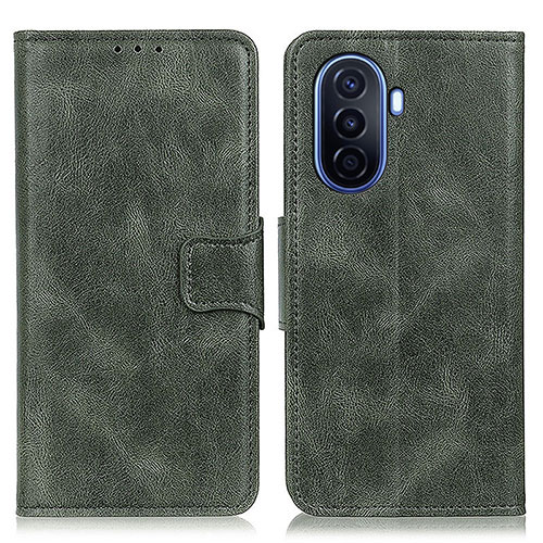 Leather Case Stands Flip Cover Holder M09L for Huawei Nova Y70 Plus Green