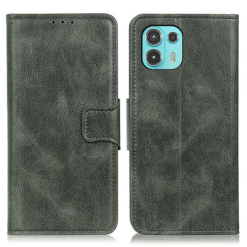 Leather Case Stands Flip Cover Holder M09L for Motorola Moto Edge 20 Lite 5G Green