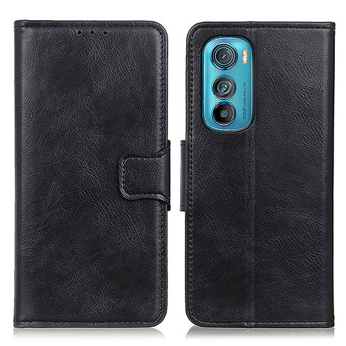 Leather Case Stands Flip Cover Holder M09L for Motorola Moto Edge 30 5G Black