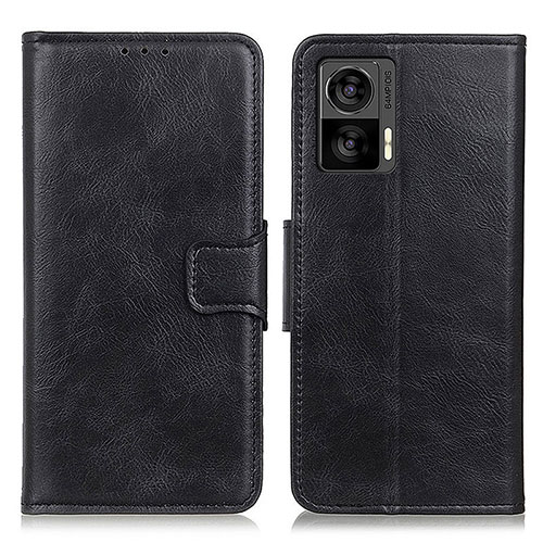 Leather Case Stands Flip Cover Holder M09L for Motorola Moto Edge 30 Lite 5G Black