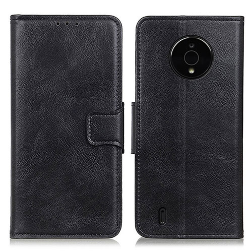 Leather Case Stands Flip Cover Holder M09L for Nokia C200 Black