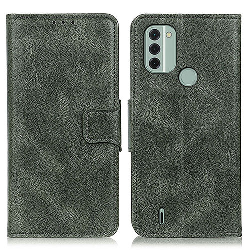 Leather Case Stands Flip Cover Holder M09L for Nokia C31 Green