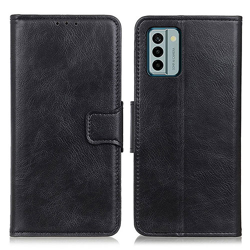 Leather Case Stands Flip Cover Holder M09L for Nokia G22 Black