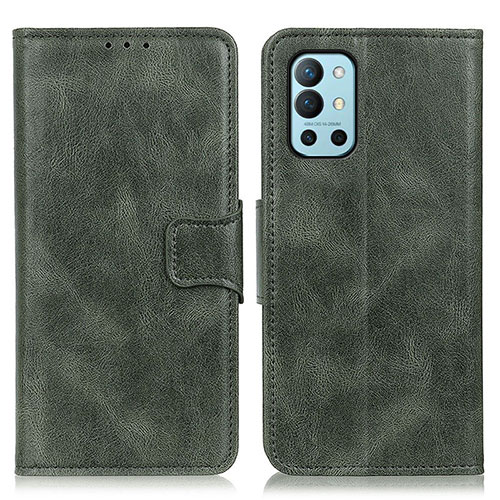 Leather Case Stands Flip Cover Holder M09L for OnePlus 9R 5G Green