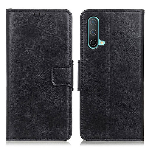 Leather Case Stands Flip Cover Holder M09L for OnePlus Nord CE 5G Black