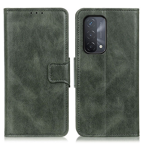 Leather Case Stands Flip Cover Holder M09L for OnePlus Nord N200 5G Green