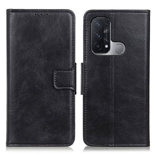Leather Case Stands Flip Cover Holder M09L for Oppo Reno5 A Black