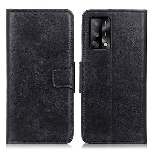 Leather Case Stands Flip Cover Holder M09L for Oppo Reno6 Lite Black