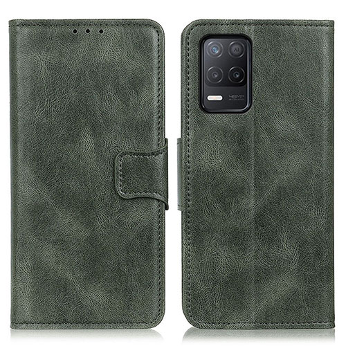 Leather Case Stands Flip Cover Holder M09L for Realme 9 5G India Green