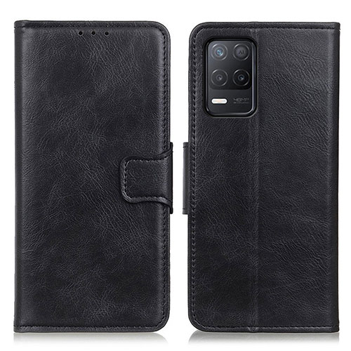 Leather Case Stands Flip Cover Holder M09L for Realme Q3i 5G Black