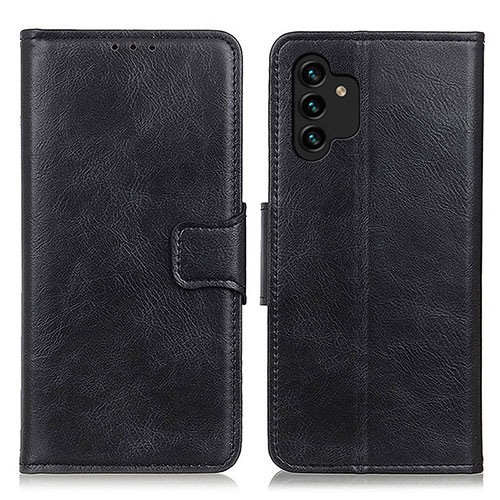 Leather Case Stands Flip Cover Holder M09L for Samsung Galaxy A04s Black