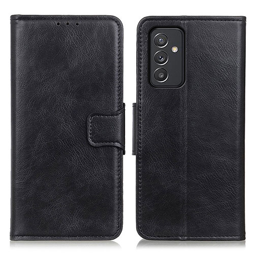 Leather Case Stands Flip Cover Holder M09L for Samsung Galaxy A05s Black