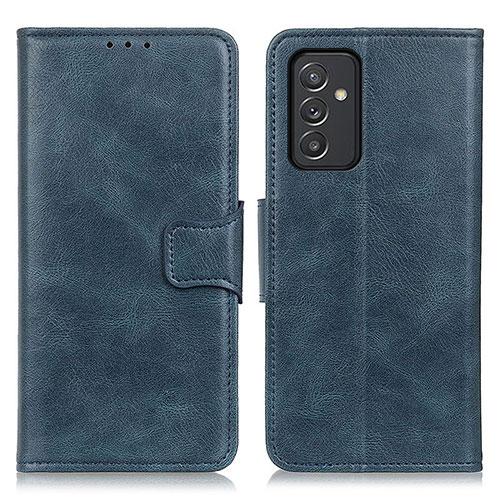 Leather Case Stands Flip Cover Holder M09L for Samsung Galaxy A05s Blue