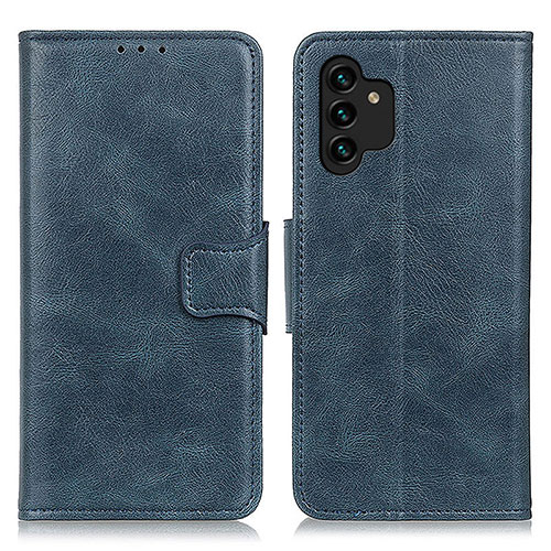 Leather Case Stands Flip Cover Holder M09L for Samsung Galaxy A13 4G Blue