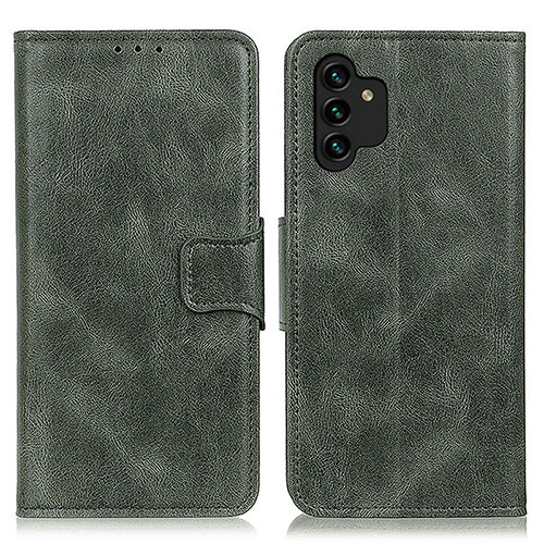 Leather Case Stands Flip Cover Holder M09L for Samsung Galaxy A13 5G Green