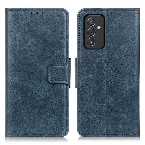 Leather Case Stands Flip Cover Holder M09L for Samsung Galaxy A15 4G Blue