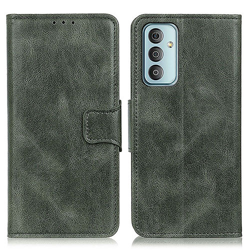 Leather Case Stands Flip Cover Holder M09L for Samsung Galaxy F23 5G Green