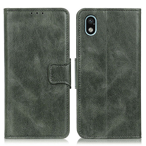 Leather Case Stands Flip Cover Holder M09L for Sony Xperia Ace III SOG08 Green