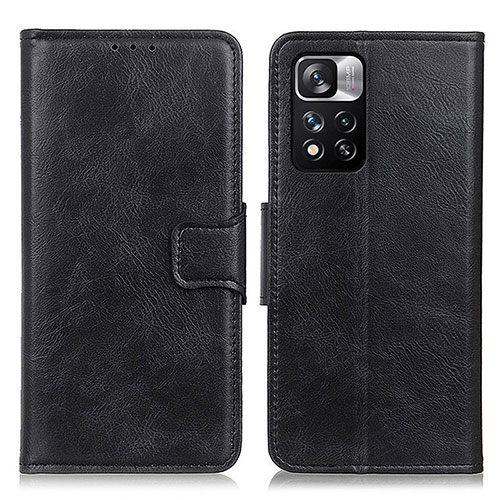 Leather Case Stands Flip Cover Holder M09L for Xiaomi Mi 11i 5G (2022) Black