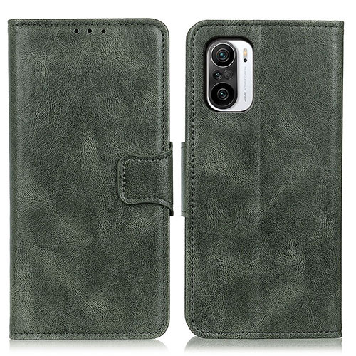 Leather Case Stands Flip Cover Holder M09L for Xiaomi Mi 11i 5G Green