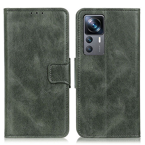 Leather Case Stands Flip Cover Holder M09L for Xiaomi Mi 12T 5G Green