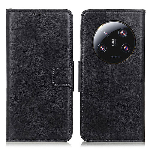 Leather Case Stands Flip Cover Holder M09L for Xiaomi Mi 13 Ultra 5G Black