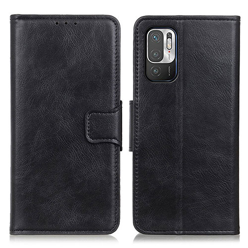 Leather Case Stands Flip Cover Holder M09L for Xiaomi POCO M3 Pro 5G Black