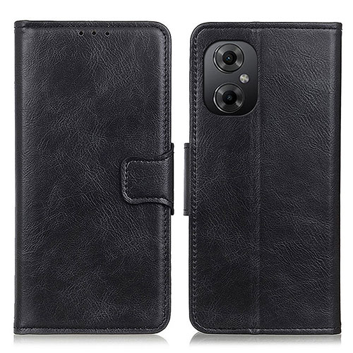 Leather Case Stands Flip Cover Holder M09L for Xiaomi Poco M4 5G Black