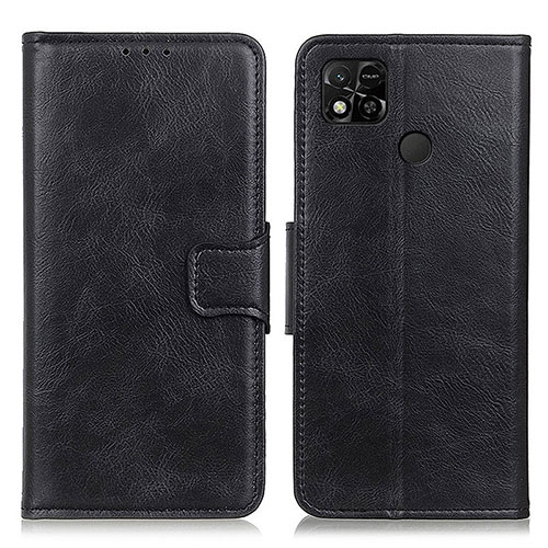 Leather Case Stands Flip Cover Holder M09L for Xiaomi Redmi 9C NFC Black