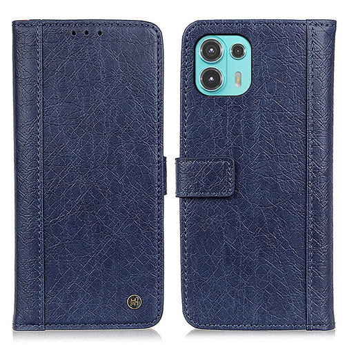 Leather Case Stands Flip Cover Holder M10L for Motorola Moto Edge 20 Lite 5G Blue