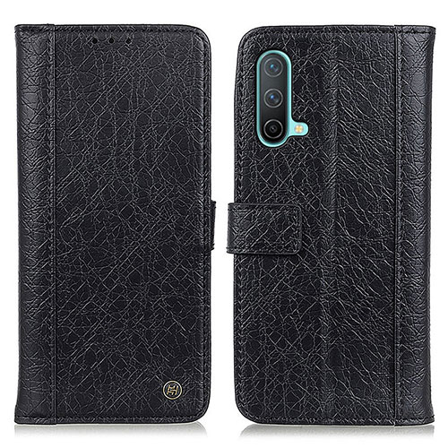 Leather Case Stands Flip Cover Holder M10L for OnePlus Nord CE 5G Black