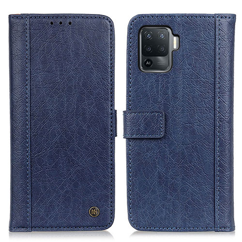 Leather Case Stands Flip Cover Holder M10L for Oppo A94 4G Blue