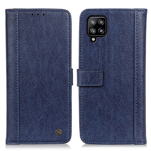 Leather Case Stands Flip Cover Holder M10L for Samsung Galaxy A22 4G Blue