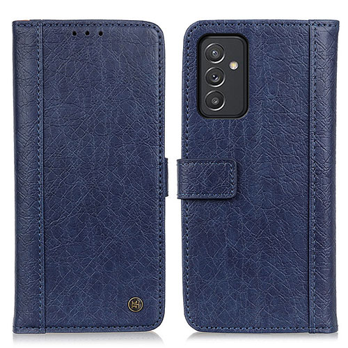 Leather Case Stands Flip Cover Holder M10L for Samsung Galaxy A24 4G Blue