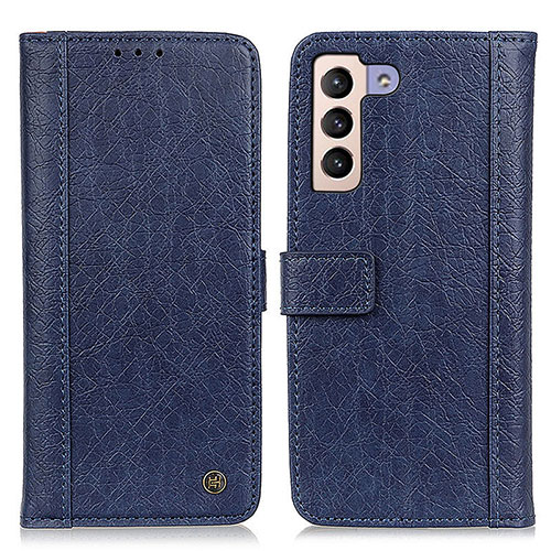 Leather Case Stands Flip Cover Holder M10L for Samsung Galaxy S23 Plus 5G Blue