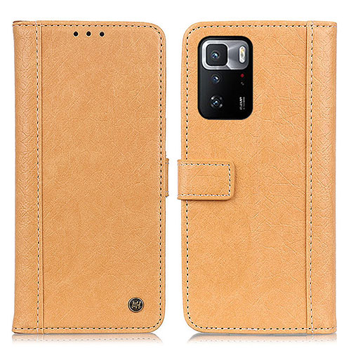 Leather Case Stands Flip Cover Holder M10L for Xiaomi Redmi Note 10 Pro 5G Khaki