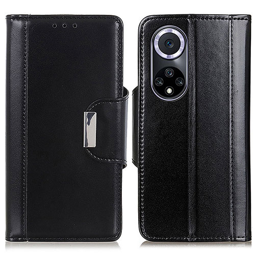 Leather Case Stands Flip Cover Holder M11L for Huawei Honor 50 5G Black