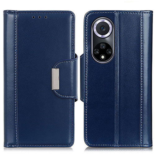 Leather Case Stands Flip Cover Holder M11L for Huawei Honor 50 5G Blue