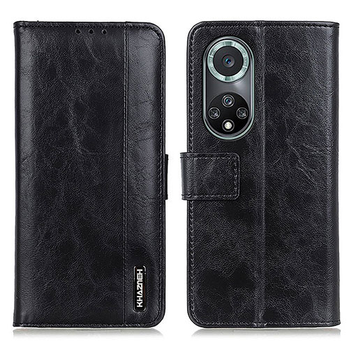 Leather Case Stands Flip Cover Holder M11L for Huawei Honor 50 Pro 5G Black