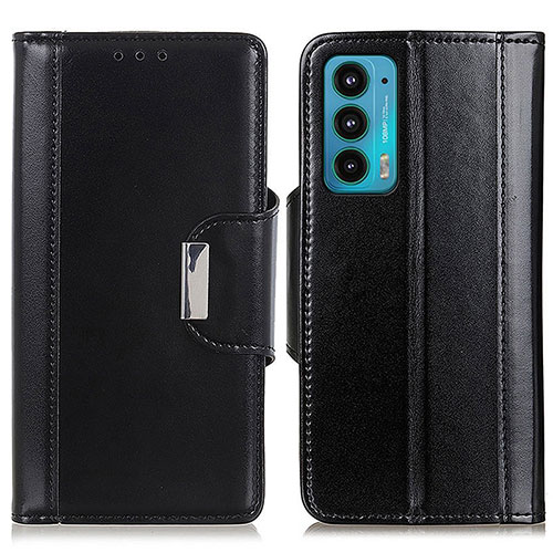 Leather Case Stands Flip Cover Holder M11L for Motorola Moto Edge 20 5G Black