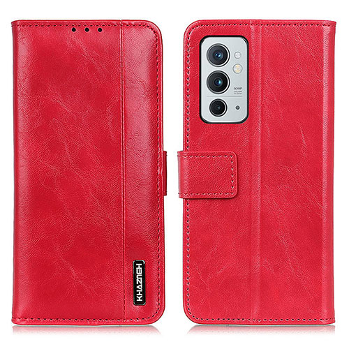 Leather Case Stands Flip Cover Holder M11L for OnePlus 9RT 5G Red