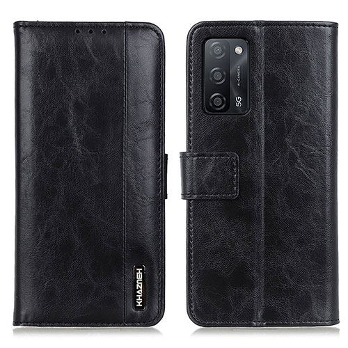 Leather Case Stands Flip Cover Holder M11L for Oppo A55 5G Black