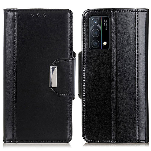 Leather Case Stands Flip Cover Holder M11L for Oppo K9 5G Black