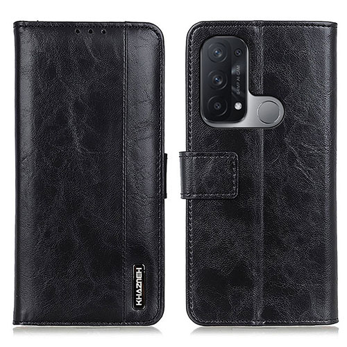 Leather Case Stands Flip Cover Holder M11L for Oppo Reno5 A Black