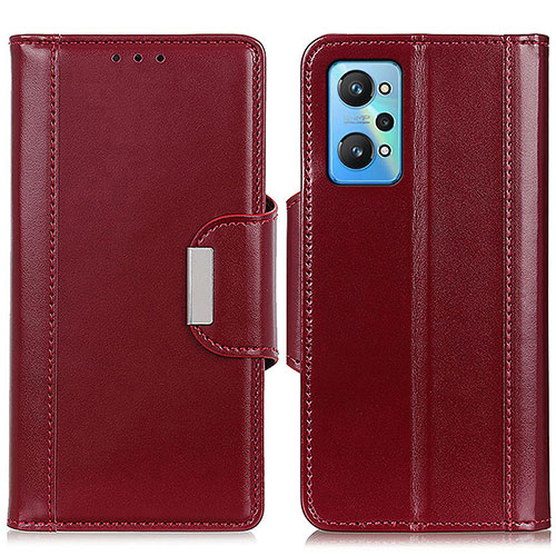 Leather Case Stands Flip Cover Holder M11L for Realme GT2 5G Red