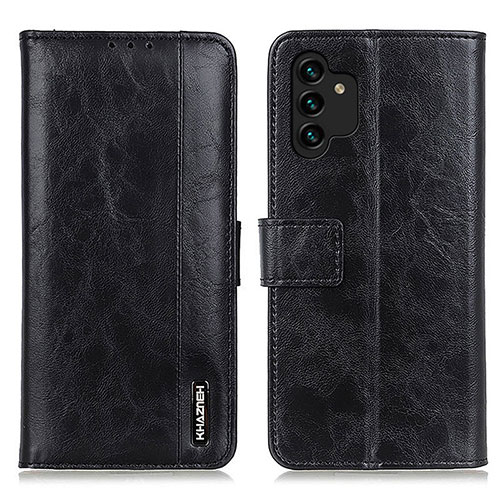 Leather Case Stands Flip Cover Holder M11L for Samsung Galaxy A04s Black